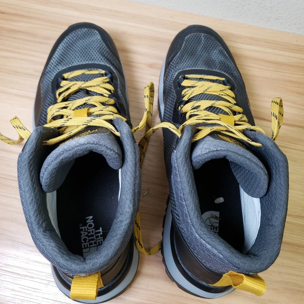 The North Face Men's Size 10.5 Mid Hiking Shoes Gray Future Light EXTS Camping